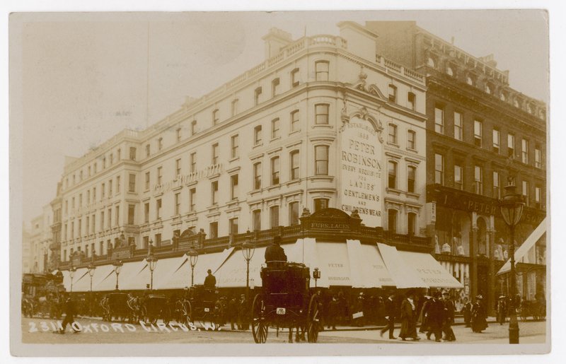Oxford Circus, London, med Peter Robinson av English Photographer