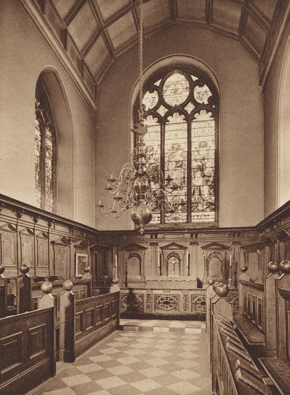 Oxford: Oriel College, kapellet (s/h-bilde) av English Photographer