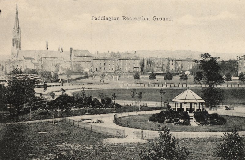 Paddington Recreation Ground, London (s/hvitt-bilde) av English Photographer