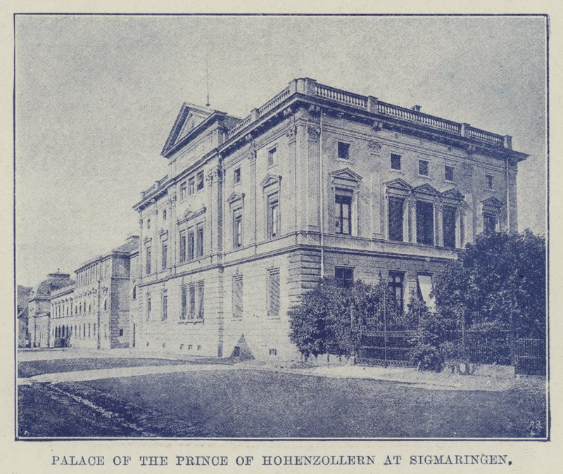 Prinsen av Hohenzollerns palass på Sigmaringen av English Photographer
