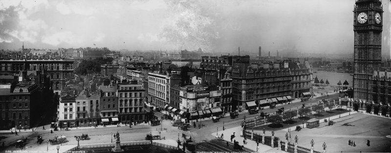 Panorama fra St Margarets, Westminster, London av English Photographer