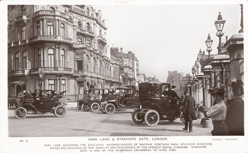 Park Lane og Stanhope Gate av English Photographer