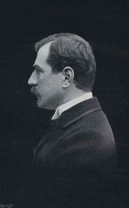 Paul Bourget, fra det franske akademiet (s/hv-bilde) av English Photographer