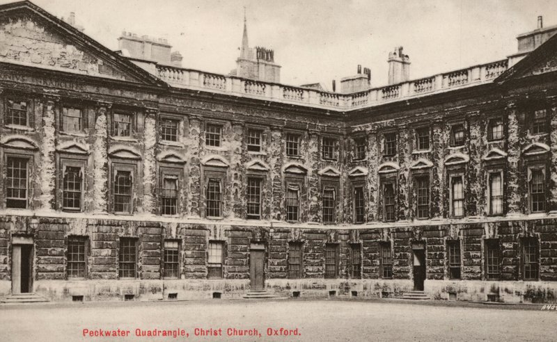 Peckwater Quadrangle, Christ Church, Oxford (s/hvitt bilde) av English Photographer