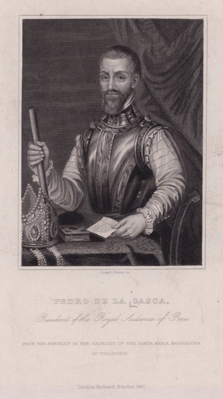 Pedro de la Gasca , spansk biskop, diplomat og andre visekonge av Peru (s/hvitt-bilde) av English Photographer