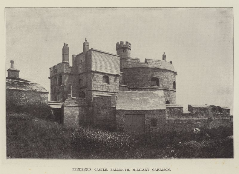 Pendennis Castle, Falmouth, Militær Garnison av English Photographer