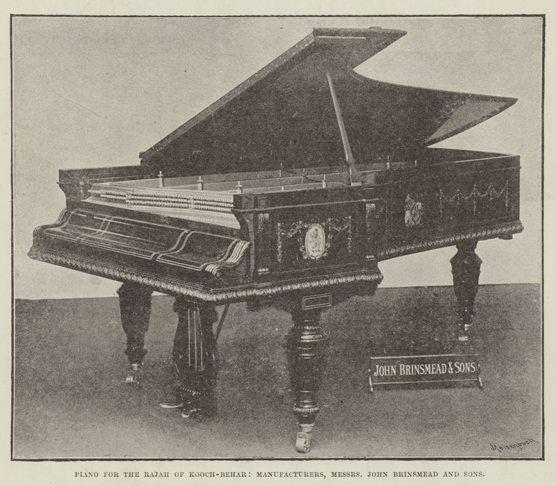 Piano for Raja of Cooch-Behar, produsenter, herrerne John Brinsmead og sønner av English Photographer