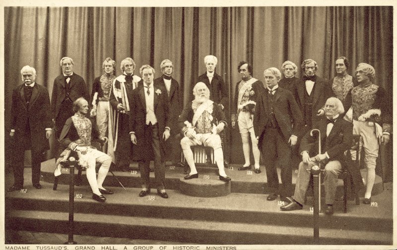 Politikere, Madam Tussauds (s/hvitt-bilde) av English Photographer