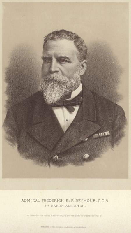 Portrett av admiral Frederick B.P. Seymour av English Photographer