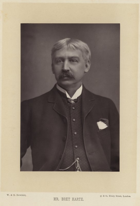 Portrett av Bret Harte av English Photographer