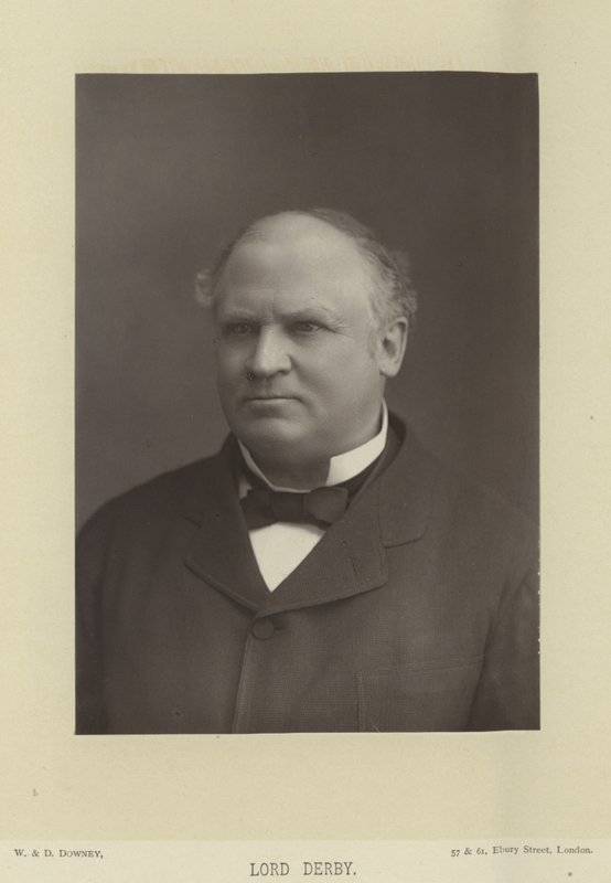 Portrett av Edward Stanley, jarl av Derby av English Photographer