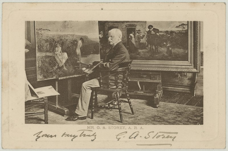 Portrett av G A Storey av English Photographer