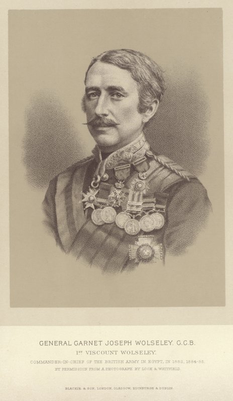 Portrett av general Garnet Joseph Wolseley av English Photographer