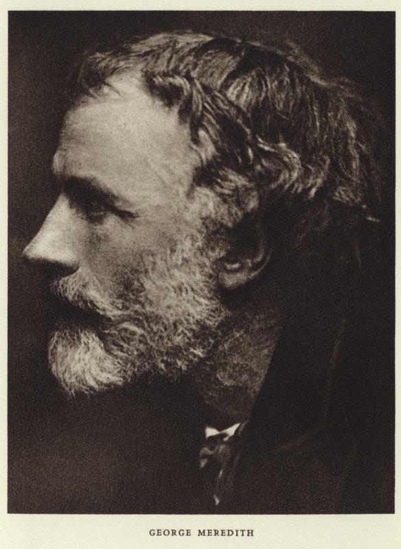 Portrett av George Meredith av English Photographer
