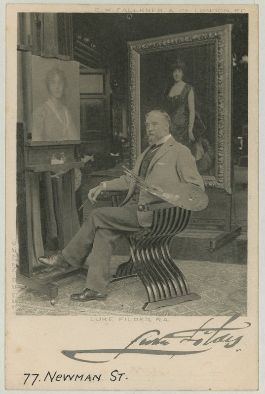 Portrett av Luke Fildes av English Photographer