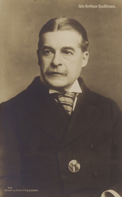 Portrett av Sir Arthur Sullivan av English Photographer