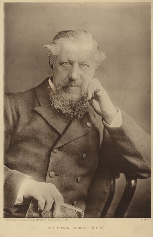 Portrett av Sir Edwin Arnold av English Photographer