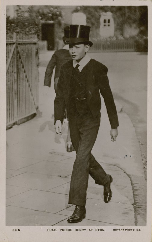 Postkort av HKH Prins Henry ved Eton, sendt i 1913 av English Photographer