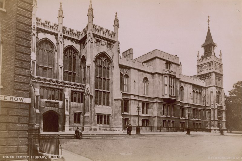 Postkort med Inner Temple Library av English Photographer