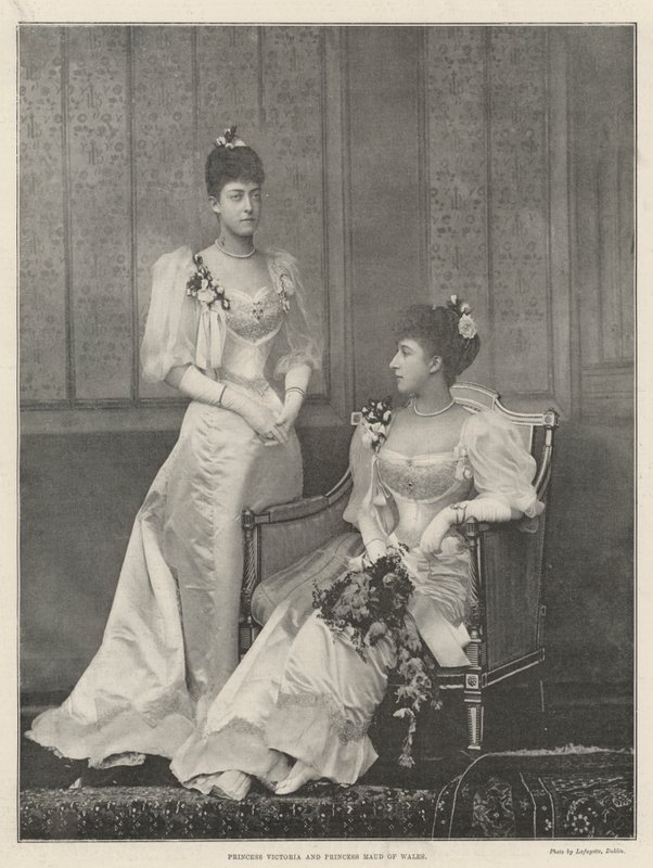 Prinsesse Victoria og prinsesse Maud av Wales av English Photographer