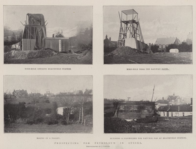 Prospektering etter petroleum i Sussex av English Photographer