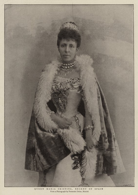 Dronning Maria Cristina, regent av Spania av English Photographer