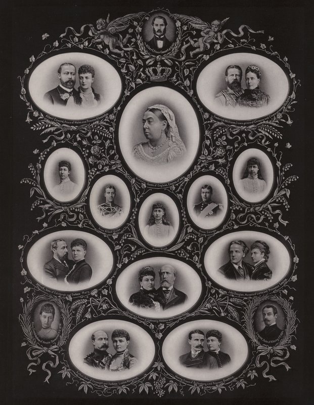 Dronning Victoria og hennes familie av English Photographer