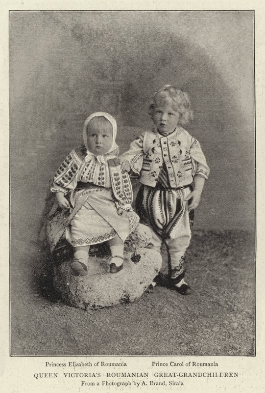 Dronning Victorias rumenske oldebarn av English Photographer