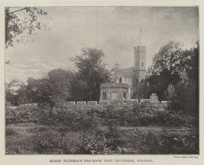 Queen Victorias Tea-Room, Fort Belvedere, Windsor av English Photographer