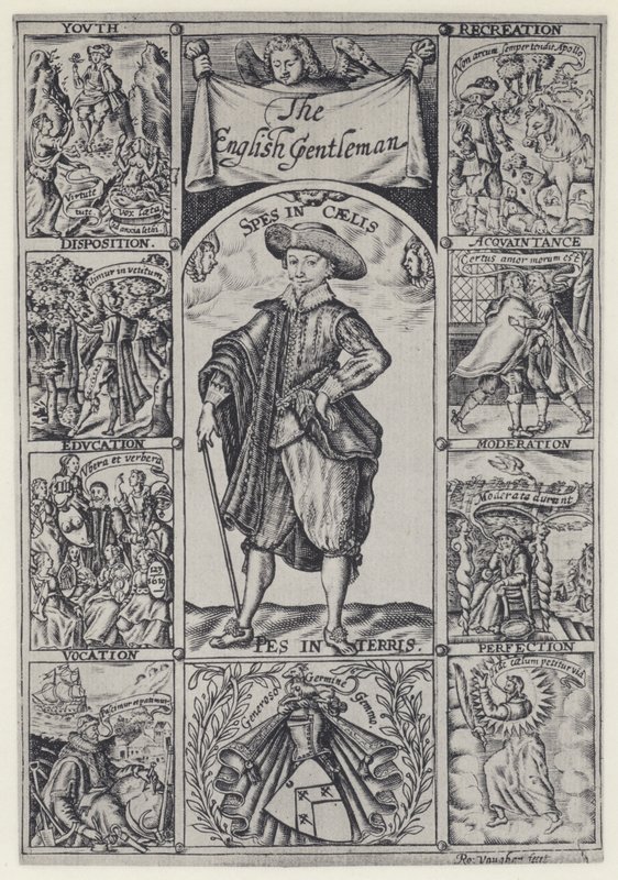 R Brathwait, The English Gentleman, J Haviland for R Bostock 1630 (s/hvitt-bilde) av English Photographer