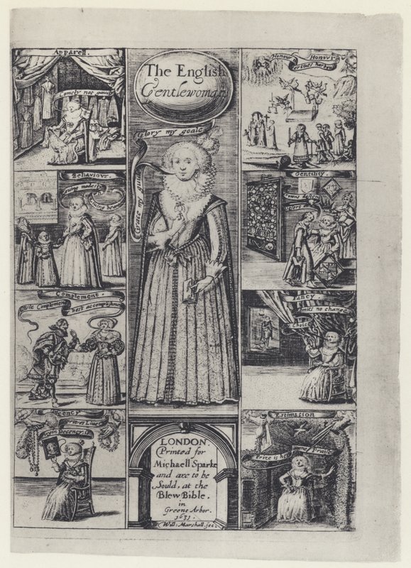 R Brathwait, The English Gentlewoman, M Sparke 1631 (s/hvitt-bilde) av English Photographer