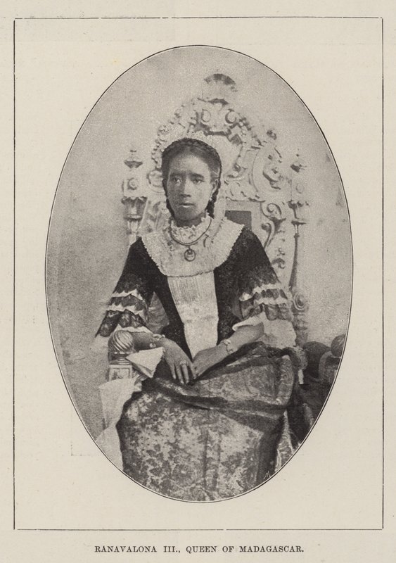 Ranavalona III, dronning av Madagaskar av English Photographer