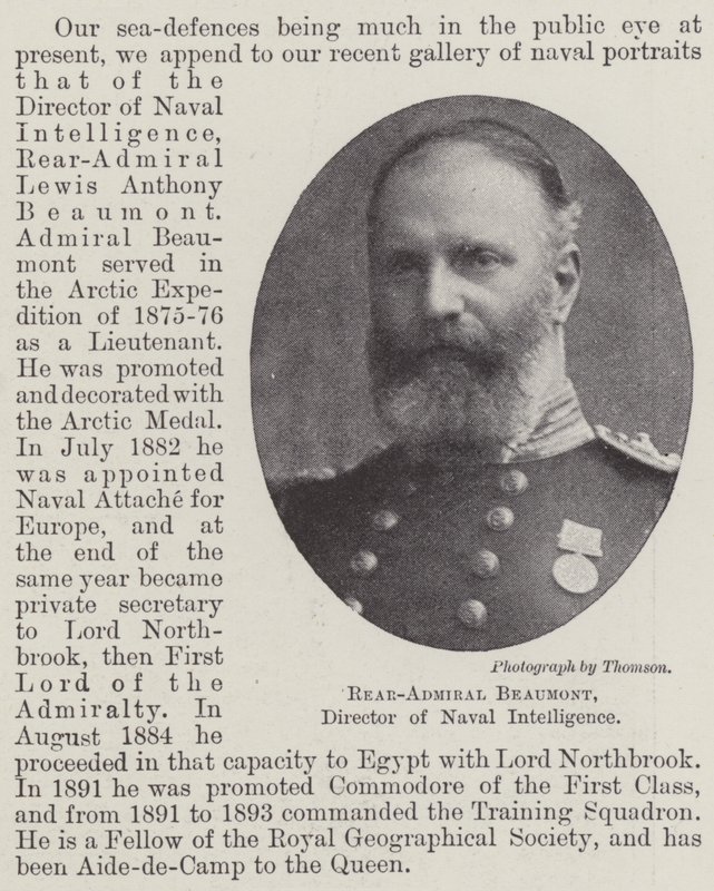 Kontreadmiral, Beaumont, direktør for Naval Intelligence av English Photographer