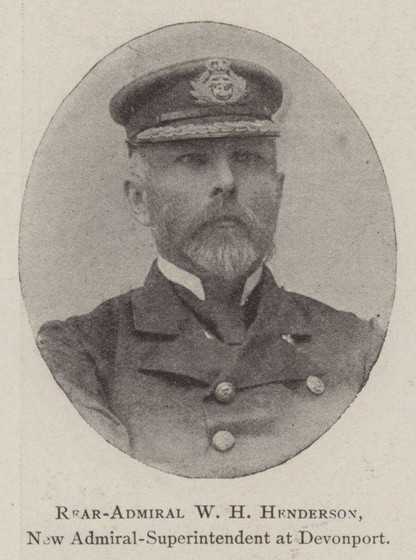 Kontreadmiral WH Henderson, ny admiral-superintendent ved Devonport av English Photographer