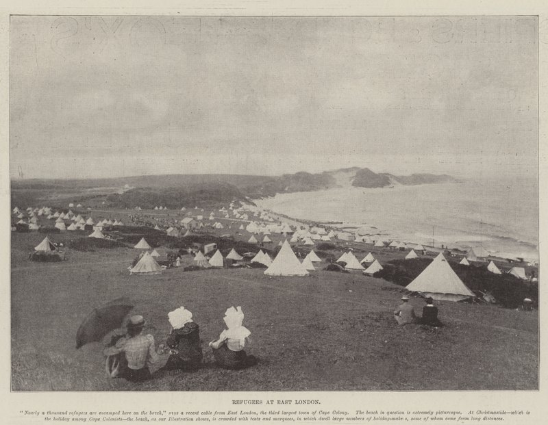 Refugees at East London  av English Photographer
