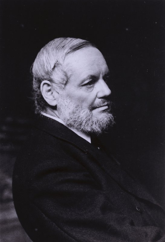 Richard Garnett , engelsk poet, lærd, bibliotekar og Keeper of Printed Books ved British Museum (s/hvitt-bilde) av English Photographer