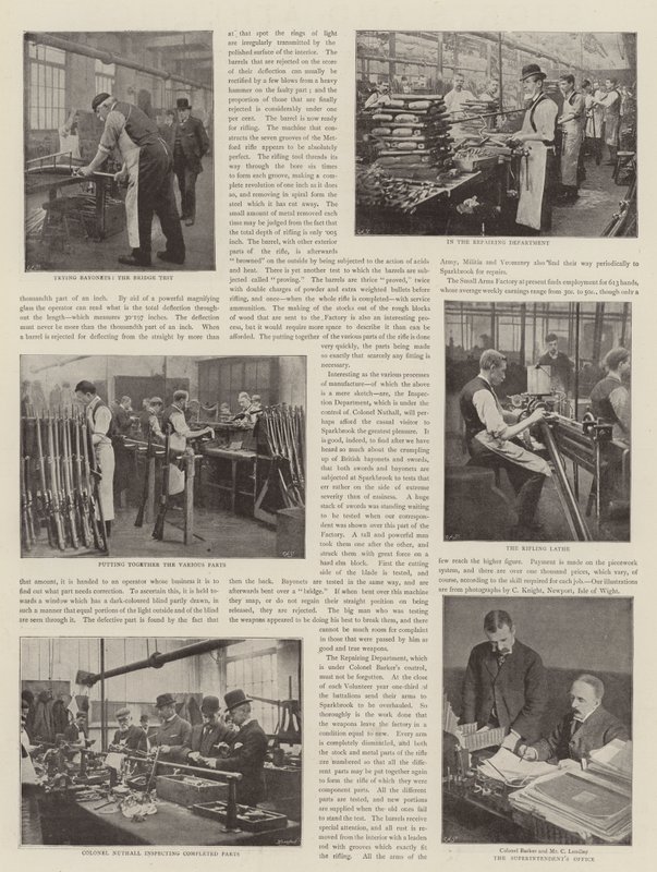 Rifle Making for den britiske hæren av English Photographer