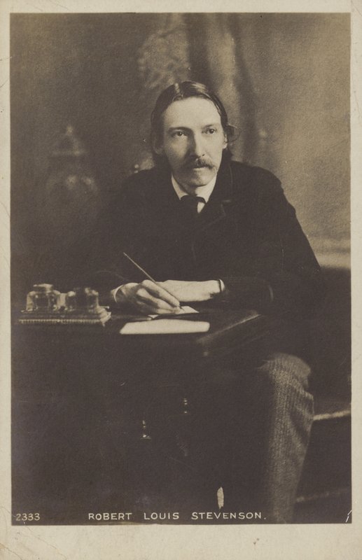 Robert Louis Stevenson (1850-1894), skotsk romanforfatter, poet og reiseskribent av English Photographer