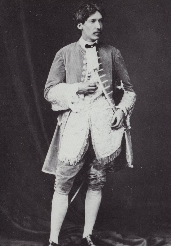 Robert Louis Stevenson (1850-1894), skotsk romanforfatter, poet og reiseskribent, 1870 av English Photographer
