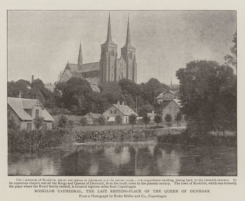 Roskilde katedral, det siste hvilestedet til dronningen av Danmark av English Photographer