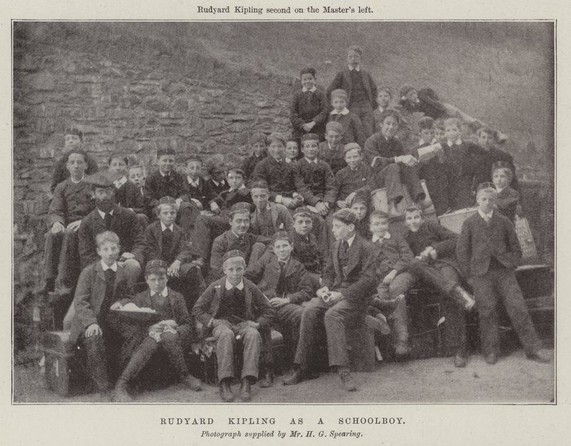Rudyard Kipling som skolegutt av English Photographer