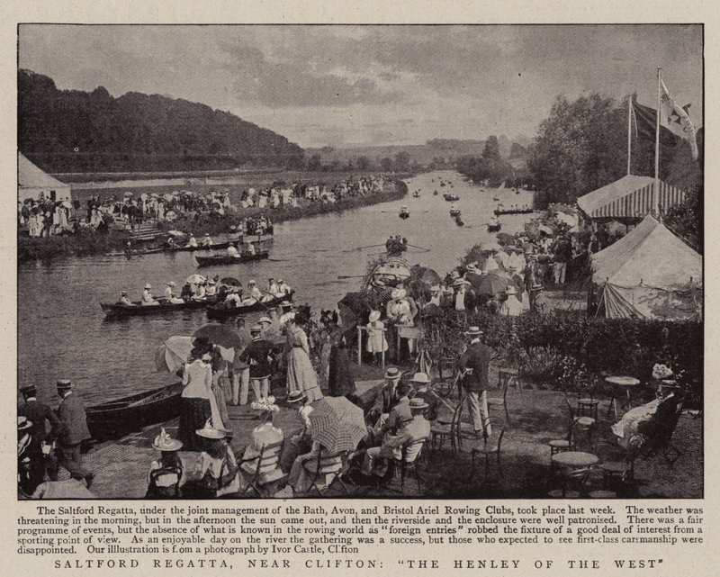 Saltford Regatta, nær Clifton, The Henley of the West av English Photographer