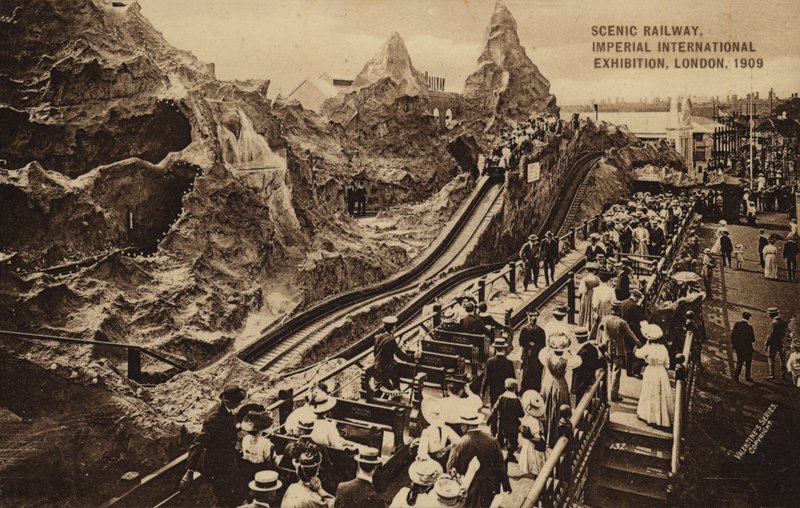 Naturskjønn jernbane, Imperial International Exhibition, London av English Photographer
