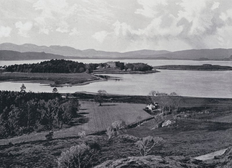 Skottland: Dunstaffnage Castle (s/hvitt bilde) av English Photographer