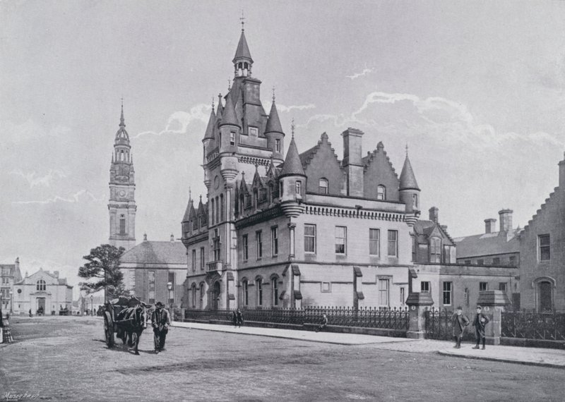 Skottland: Greenock, Court House (s/hv-bilde) av English Photographer