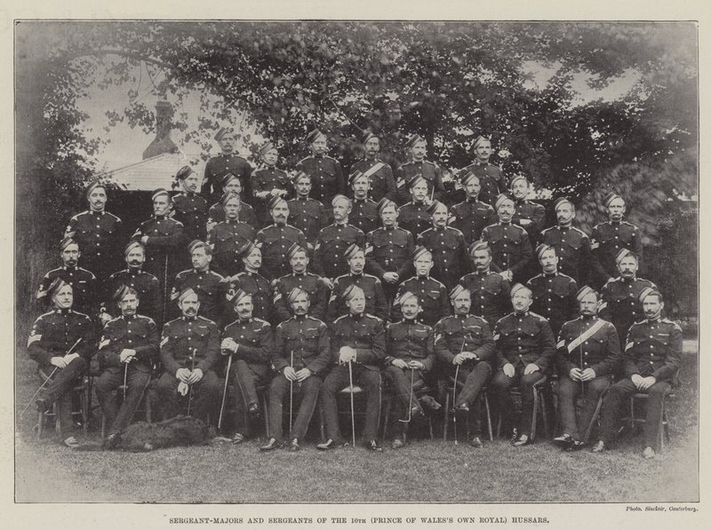 Sergeant-Majors og Sergeants of the 10th (Prince of Wales Own Royal) Hussars av English Photographer