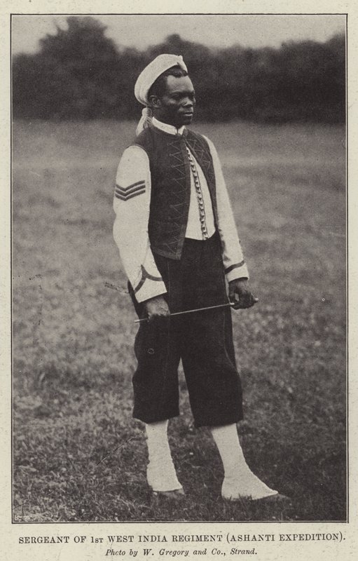 Sersjant for 1. Vest-India-regiment, Ashanti-ekspedisjonen av English Photographer