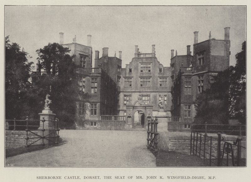 Sherborne Castle, Dorset, sete for Mr John K Wingfield-Digby, MP av English Photographer