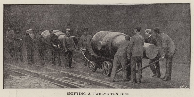 Skifte en tolv-tonns pistol av English Photographer