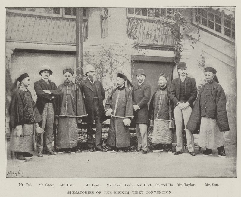 Signatarar av Sikkim-Tibet-konvensjonen av English Photographer